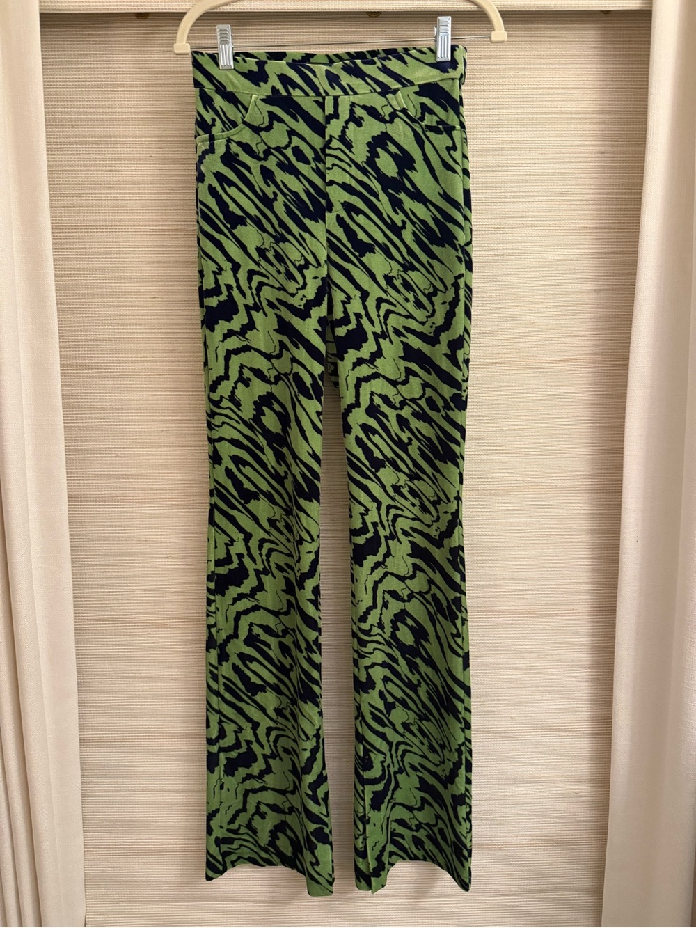 Zara Funky Fun Zebra Print Statement Pants Abstract Print Flared Pants Size S
